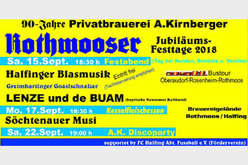 Jubiläums-Festtage 2018