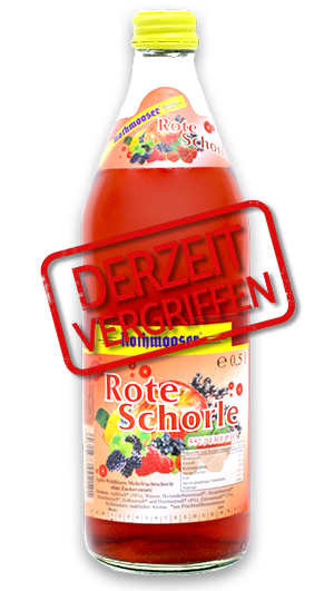 Rothmooser Rote Schorle derzeit vergriffen